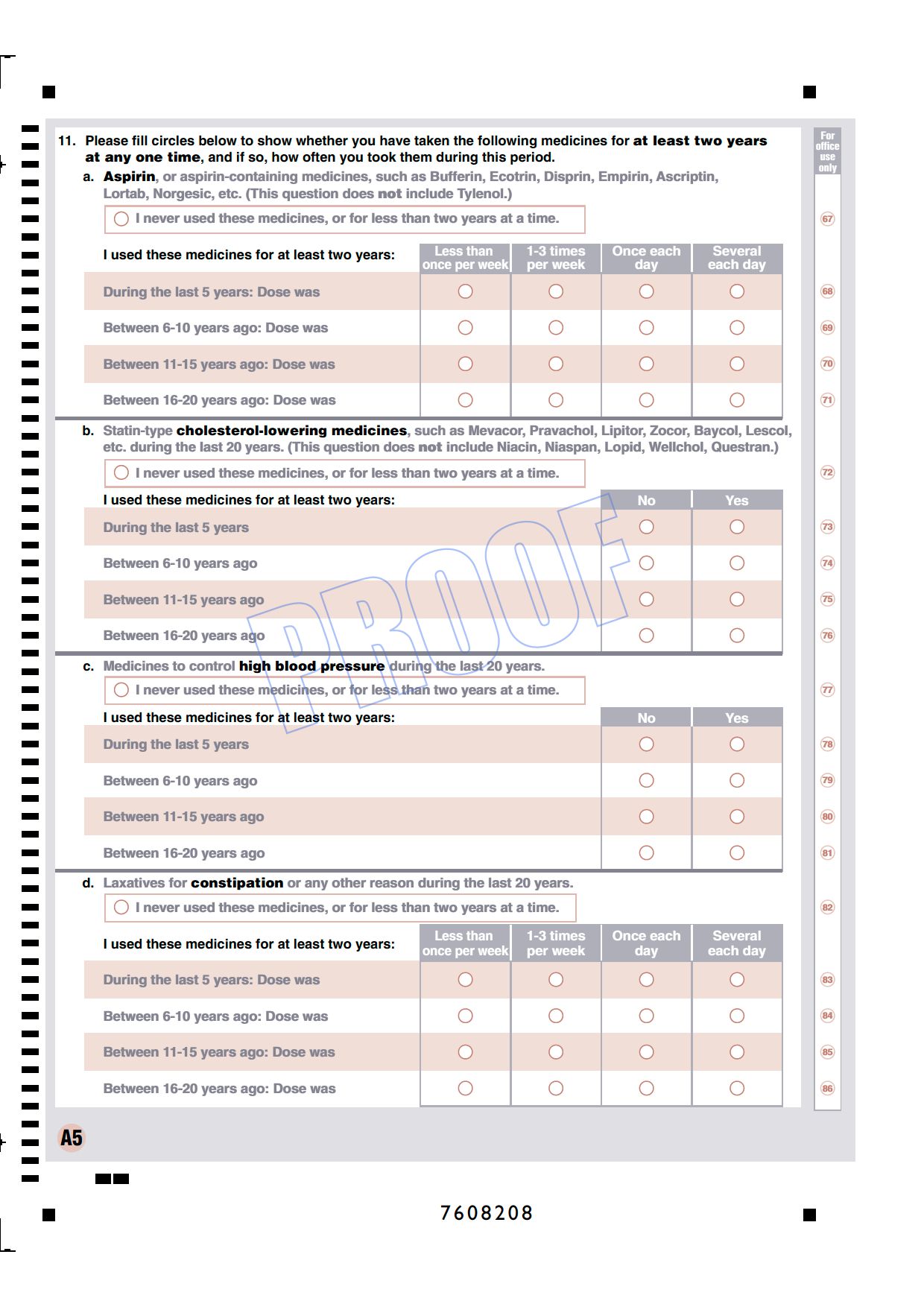 Baseline Questionnaire - Version 2 - Page A5