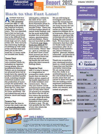 2012 AHS Newsletter