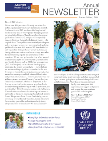 2016 AHS Newsletter